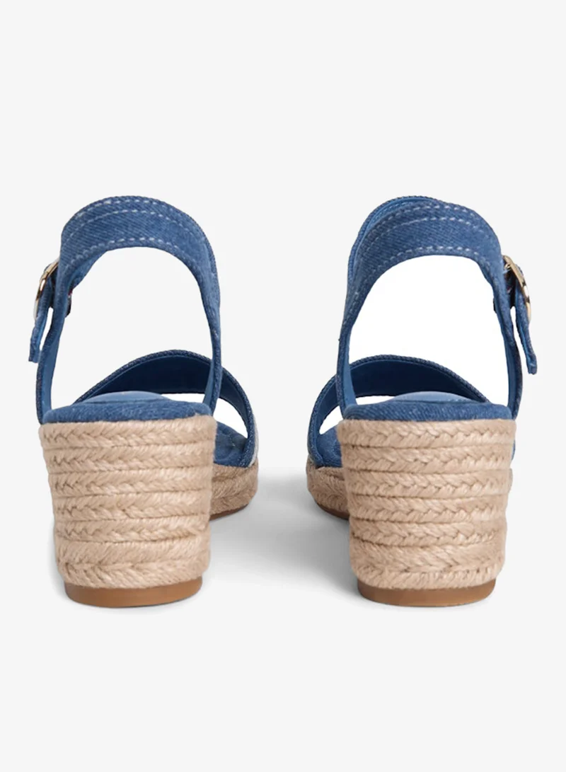 TOMMY HILFIGER  Canvas Denim Wedge Espadrilles for Women | Best Price UAE